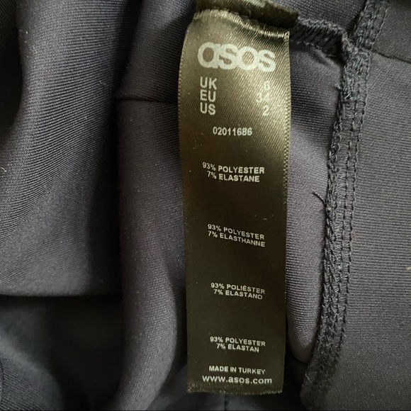 ASOS Premium Crop Top with Ovoid Sleeve - Navy - Picture 7 of 7